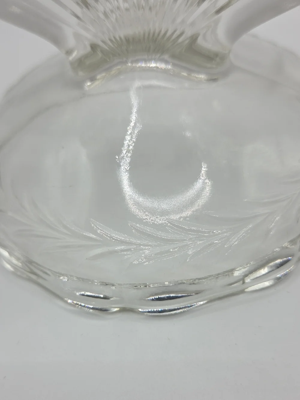 Jeanette Glass Double Candle Hilder Vintage